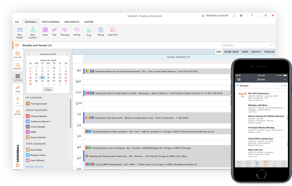 Calendaring Software for Law Firms