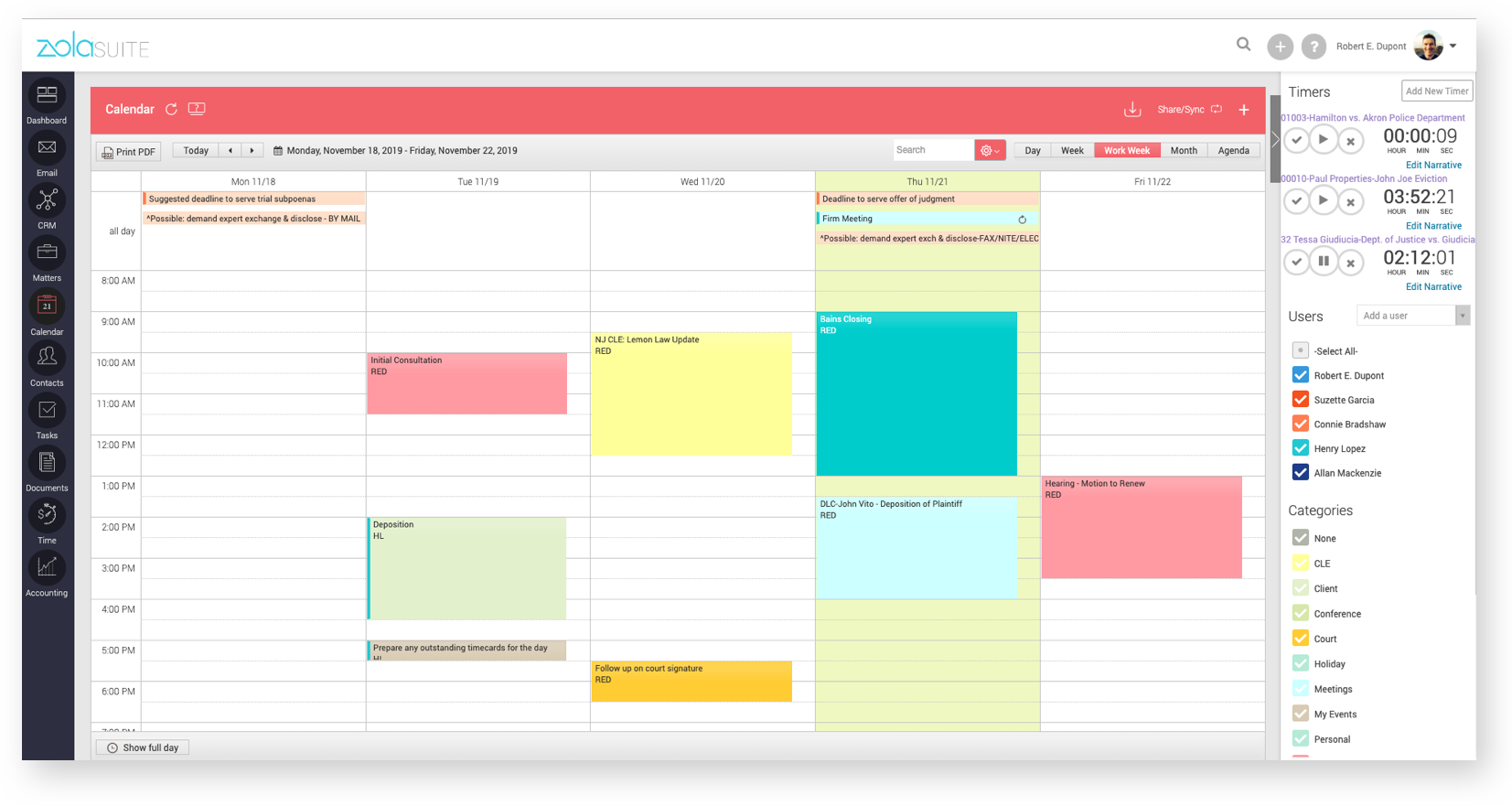 Legal Calendaring